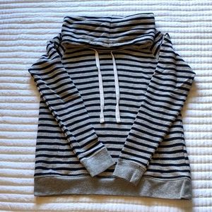 Old Navy Striped Cowl Neck Sweatshirt